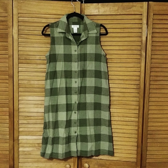 Plaid Dress or Cardigan - Picture 4 of 8